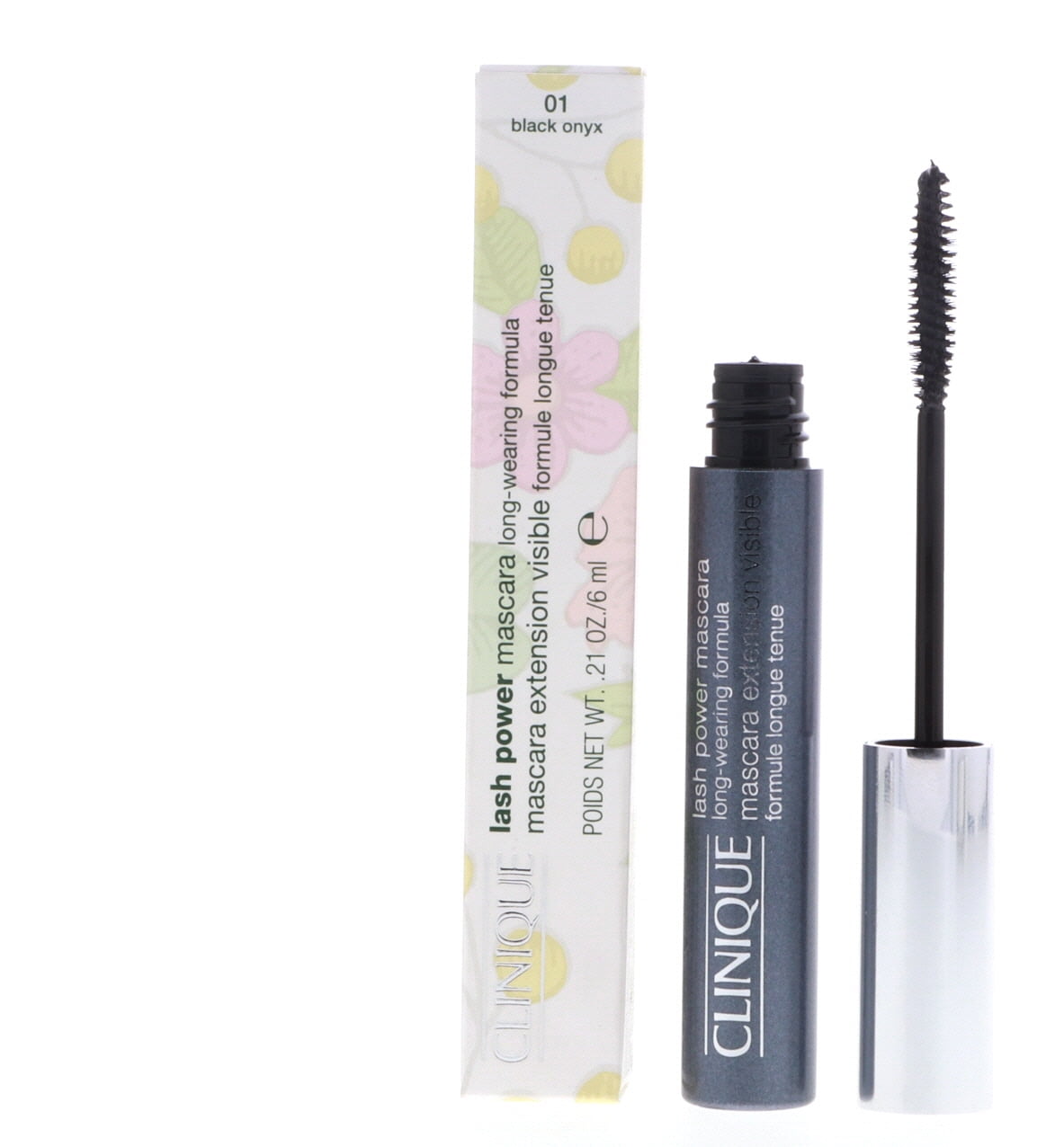 Clinique Lash Power Mascara Long-Wearing Formula, 01 Black Onyx, 0.21 oz