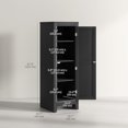 thumbnail image 3 of HOMCOM Garde-Manger de Cuisine avec Tablettes Ajustables Porte Simple pour Salle à Manger, 3 of 10
