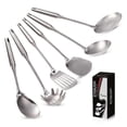 thumbnail image 1 of 6 Pieces Stainless Steel Kitchen Utensils Set for Cooking and Serving Non-Toxic Easy to Clean, 1 of 3