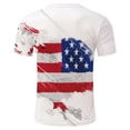 thumbnail image 3 of YDLCAFD T-Shirt d'Été Mode Décontractée Col Rond Impression Numérique 3D Fête de l'Indépendance Manches Courtes, 3 of 5