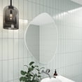 thumbnail image 2 of Glass Warehouse Starla 28 in. x 36 in. Pebble Mirror White, 2 of 5
