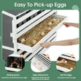 thumbnail image 3 of Wooden Chicken Nesting Box for Laying Eggs, Chicken Coop 8 Compartments Egg Laying Boxes for Hens with 2 Roll Out Egg Collection Drawers and 4 Vented Holes,2 Foldable Perches,47"Lx26.4"Wx35.4"H-Gray, 3 of 8