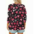 thumbnail image 4 of Dwralegc Womens Valentine Tops Tunic Oversized Crew Neck Plus Size Tops 2026 Fashion Tshirts Heart Print Long Sleeve Tees Black M, 4 of 6