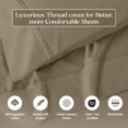 thumbnail image 4 of Superior Egyptian Cotton Sheet Set, California King, Taupe, 4 of 13