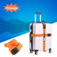 thumbnail image 3 of Viveous Cross Style Suitcase Luggage Packing Belt Stripe (Orange), 3 of 11