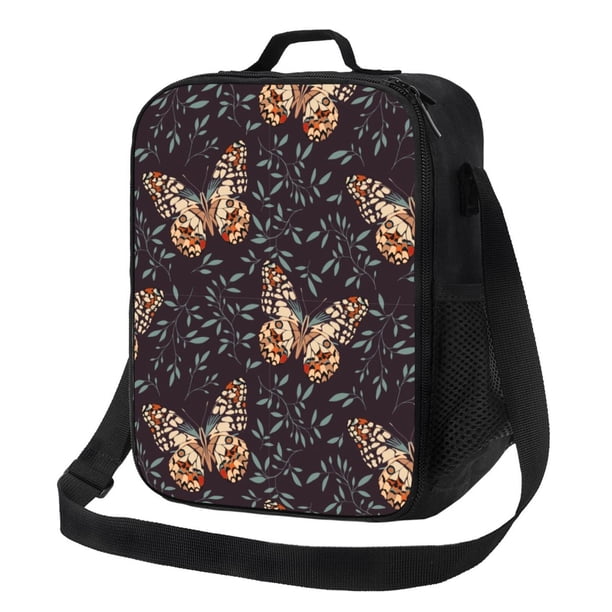 Disketp Butterfly1 Bolsa Térmica Estampada para Almuerzo, Lonchera para Hombres y Mujeres Adultos