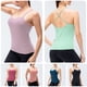 thumbnail image 4 of Camisola de mujer con sujetador Chaleco deportivo Correas de hombro espaguetis Cami sólido Yoga Tops Abanopi Chaleco de mujer, 4 of 7