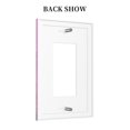 thumbnail image 4 of Kll Rainbow Colored Wall Plate,Gloss Finish,Standard Size 1 - 5" X 3", Polycarbonate Thermoplastic,Electric Receptacle Plug Covers, 4 of 8
