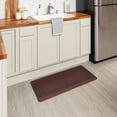 thumbnail image 3 of Mohawk Home Solid Atrium Scroll Tempur-Pedic Anti-Fatigue Non-Slip Cushioned 3/4" Thick Kitchen Floor Mat, Red, 1'8" x 3'6", 3 of 9