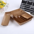 thumbnail image 2 of Kraft Paper Boat Shaped Packing Box for General Users Party Use 30Pcs 7.9x2.4x1.2in, 2 of 8