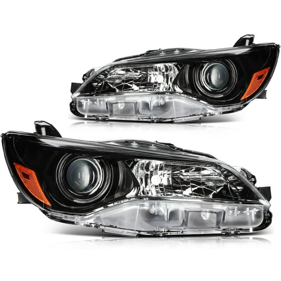 ECCPP Headlight Assembly Black Housing Amber Reflector Clear Lens For Toyota for Camry 2015 2016 2017