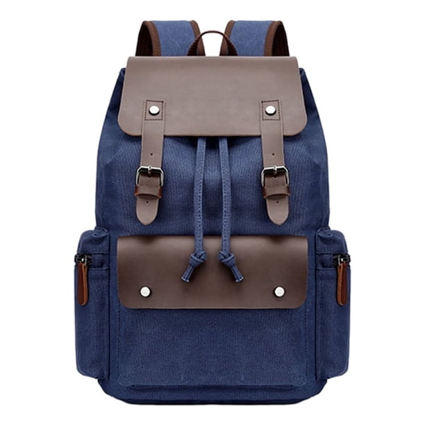Minnieouse Mochila duradera para hombre con gran capacidad y exquisita artesanía Mochila de gran capacidad Mochilas azul oscuro