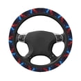 thumbnail image 2 of KLL Car Steering Wheel Cover, Universal 15 inch, Soft Elastic and Comfortable,Car Accessories Decorations-Red And Blue Fire Wolf, 2 of 7