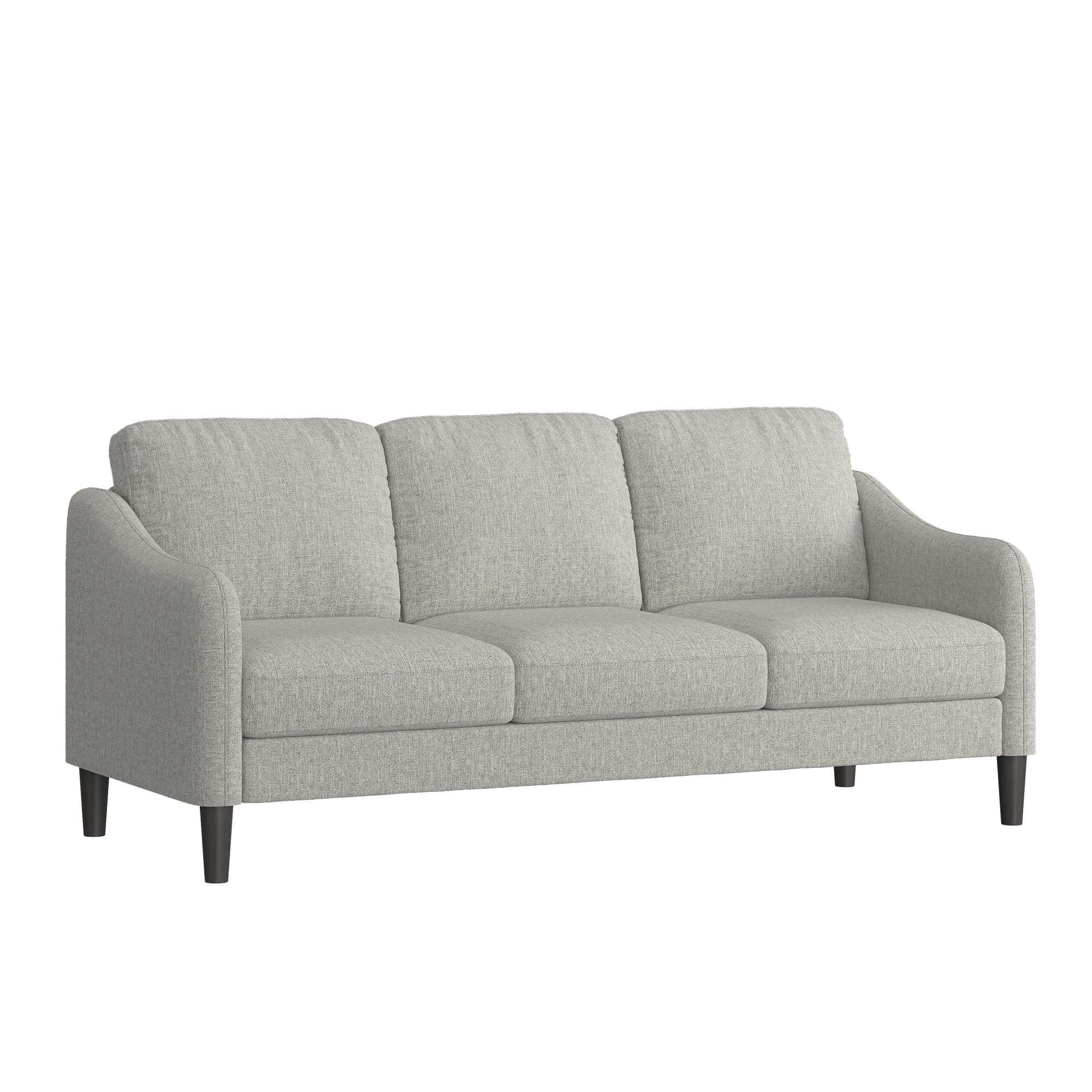 Mainstays Westley Swoop Arm 74" Sofa, Warm Gray