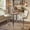Round Bar Table Set of 3, variant on Counter Height Round Bar Table Set of 3, 37" Circular Tempered Glass Top with 2 Adjustable Velvet Bar Stools, Stacked Stainless Steel Legs, Modern Bistro Pub Table & Chair Set for Kitchen, Apartment