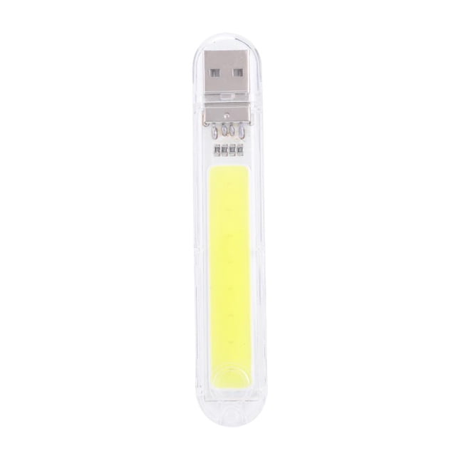 USB Light Mini Portable Book Lámpara de lectura brillante para computadora portátil (8COB) PC blanca JShteea El nuevo