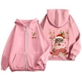 thumbnail image 4 of WILLBEST Sudadera de Mujer Ladies' Christmas Printed Zipper Long Sleeved Pocket Drawstring Casual Hooded Sweatshirt 2144 Chica​​, 4 of 8