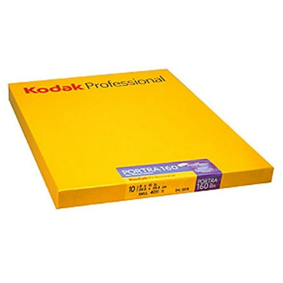Kodak Portra 160C 8 x 10 Color Film 10 Sheet Box