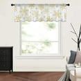 thumbnail image 2 of Christmas Golden Snowflake Texture Short Curtains for Kitchen Cafe Voile Half-Curtain for Bedroom Doorway, 2 of 5