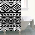 thumbnail image 4 of Boho Floral Shower Curtain 72x72 Inches - Tropical Leaves, Vintage Botanical Print, Waterproof Fabric for Chic Bathroom Decor, Modern Farmhouse & Bohemian Style, 4 of 5