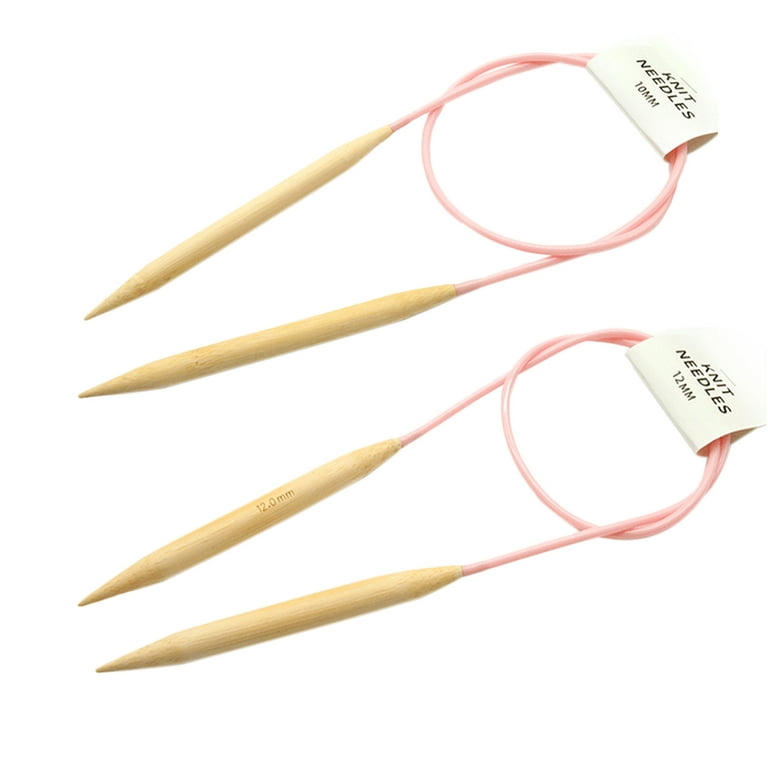 Bamboo knitting needles 12mm set of 2 pieces