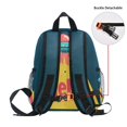 thumbnail image 5 of FORMRS School Backpack with Front Zippered Pocket 12" Student Travel Daypack, Blue UFO, 5 of 6