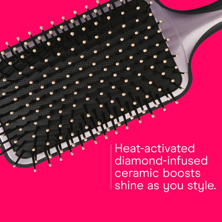 Diamond Ceramic Paddle Brush, Heat-Activated Technology photo 3