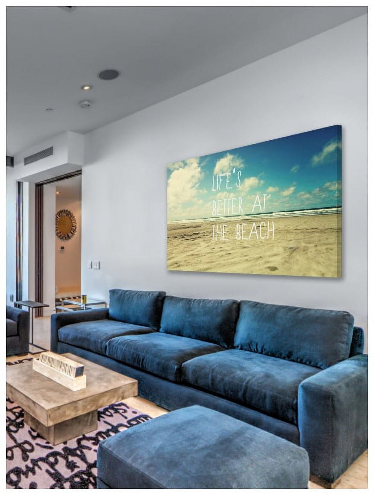 Marmont Hill "Life's Better at the Beach" Sylvia Cook Painting Print on Canvas