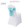 thumbnail image 2 of Fajas/lazos elegantes de satén para funda para silla de boda/fiesta, lazo de doble capa, lazo trasero, 10 Uds., 2 of 6