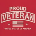 thumbnail image 3 of Proud Veteran Women's Long Sleeve T-shirt Veteran's Day Military Honor US Flag Army Air Force RED Friday American Patriot, 3 of 7