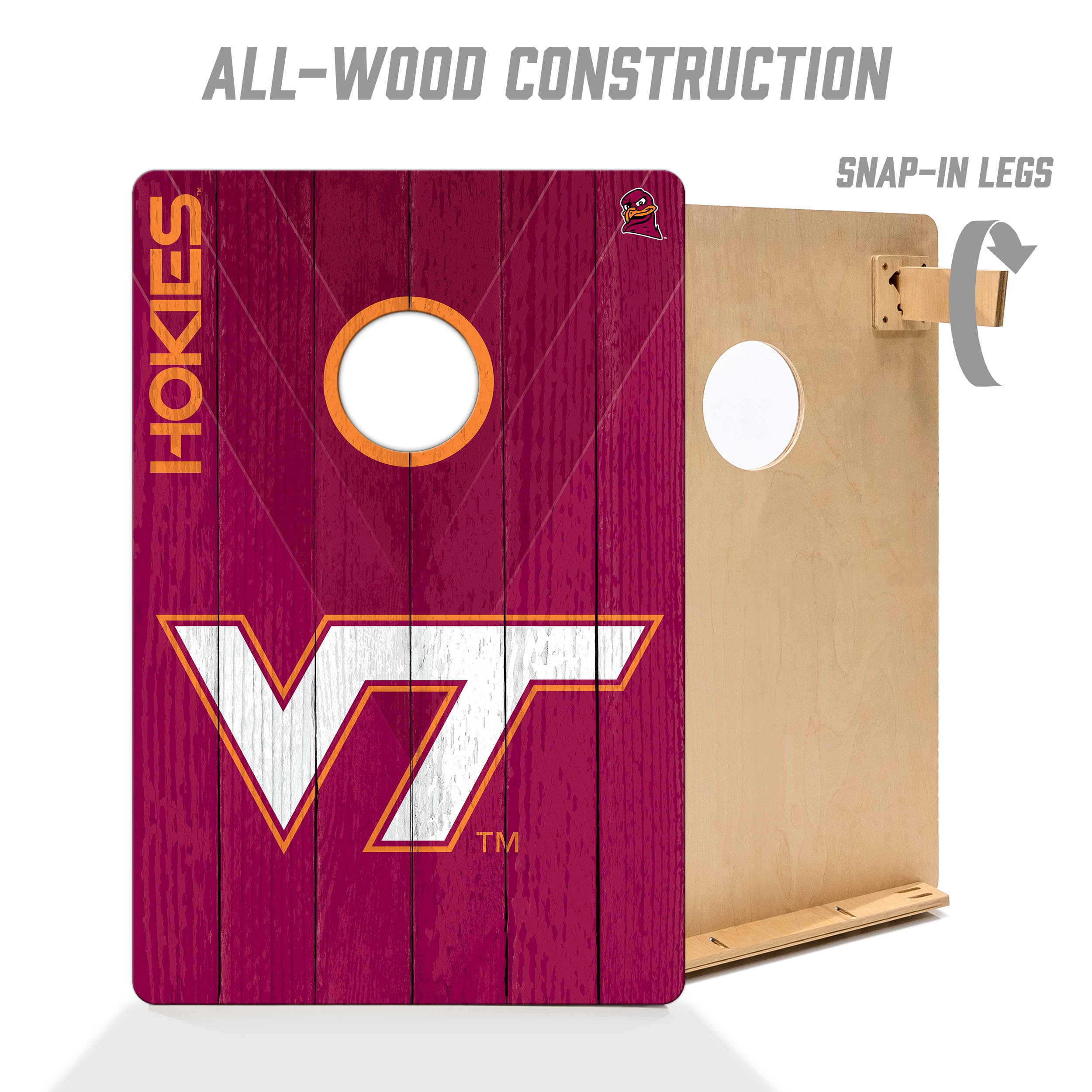 YouTheFan NCAA Virginia Tech Hokies 2' x 3' Cornhole Game