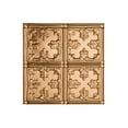 thumbnail image 1 of Fasade Easy Installation Traditional 10 Polished Copper Glue Up Ceiling Tile/ Ceiling Panel (12" X 12" Sample), 1 of 3