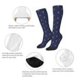 thumbnail image 6 of Balery Anchor Heart Blue Printed Novelty Socks Men's Women's Crew Socks Sports Socks Knee High Socks Cotton Socks Quirky and Cool Socks, 6 of 9