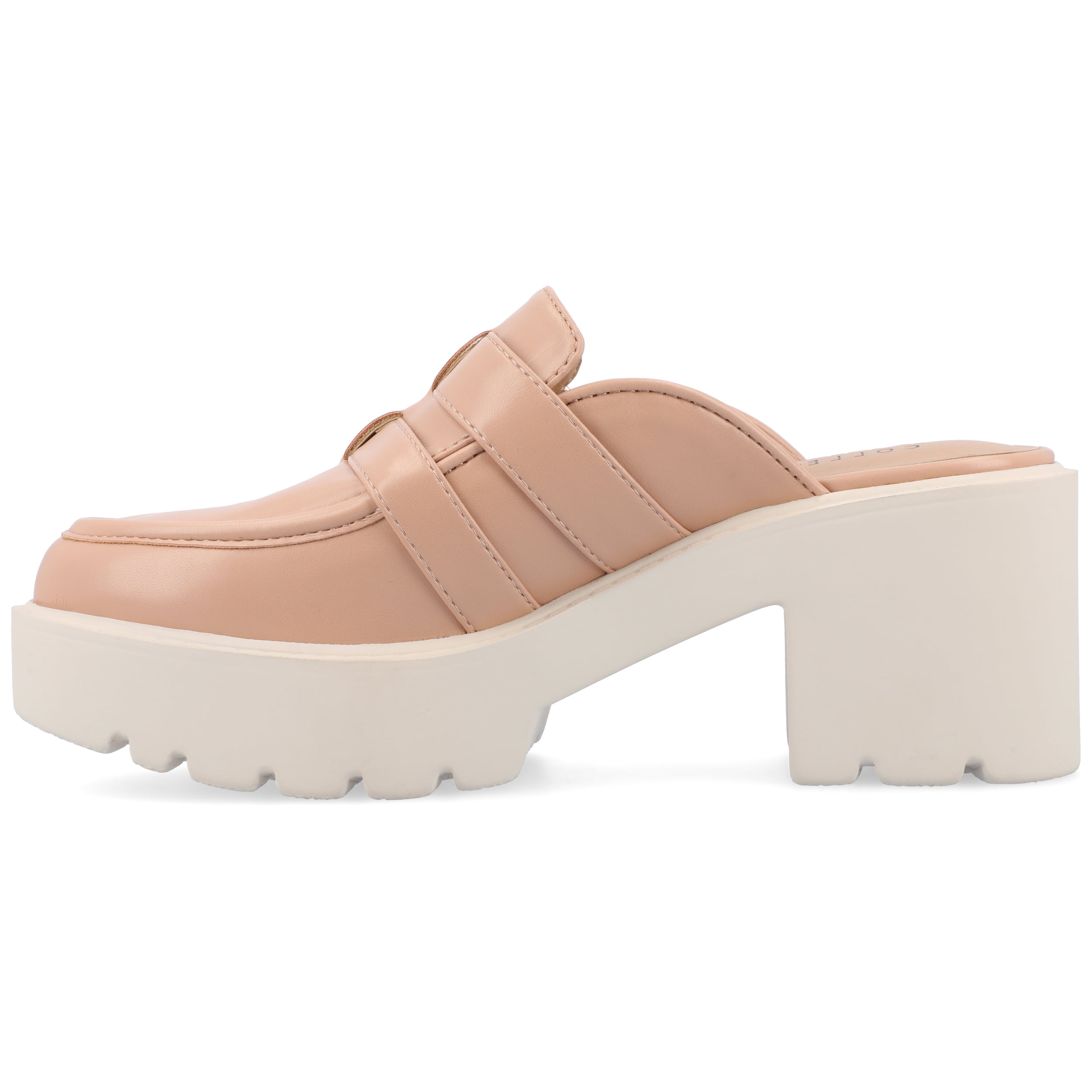 Journee Womens Brydie Light Weight Platform Slip On Loafer