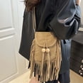 thumbnail image 5 of gcong Elegant Fringe Beaded Square Messenger Bag Versatile Crossbody Shoulder Handbag for Women Daily Use, 5 of 6
