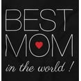 thumbnail image 2 of Best Mom In the World Love Heart Unisex Plus Fleece Graphic Sweatshirt Brisco Brands 2X, 2 of 5