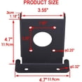thumbnail image 2 of Heavy Duty Post Anchor - Stable Support Pergola - Mailbox Post Bracket, 4 Stable Pergola Anchors, Black Half Base for Steel Posts, 2 of 5