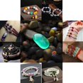thumbnail image 4 of 50 pcs 50/100x cuentas acrílicas negras, cuentas redondas espaciadoras de bolas para pulsera de joyería Diy, 4 of 5