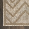 thumbnail image 2 of Nourison Versatile Solid Diamond Indoor Outdoor Flatweave Runner Rug Natural Beige 2' x 6', 2 of 8