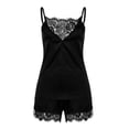 thumbnail image 1 of para mujer Encaje Ropa de dormir Camisón Correa de espagueti Yuyangstore Pantalones cortos de satén sexy, 1 of 8
