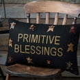 thumbnail image 2 of VHC Brands Heritage Farms Home Decor, Primitive Blessings Pillow, Black, 14x22, 2 of 6