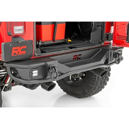 Rough Country Tubular LED Rear Bumper for 2007-2018 Jeep Wrangler JK - 10649