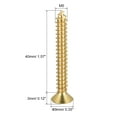 thumbnail image 2 of Uxcell M5x40mm Brass Wood Screws, Phillips Flat Head Self Tapping Connector 32 Pack, 2 of 5