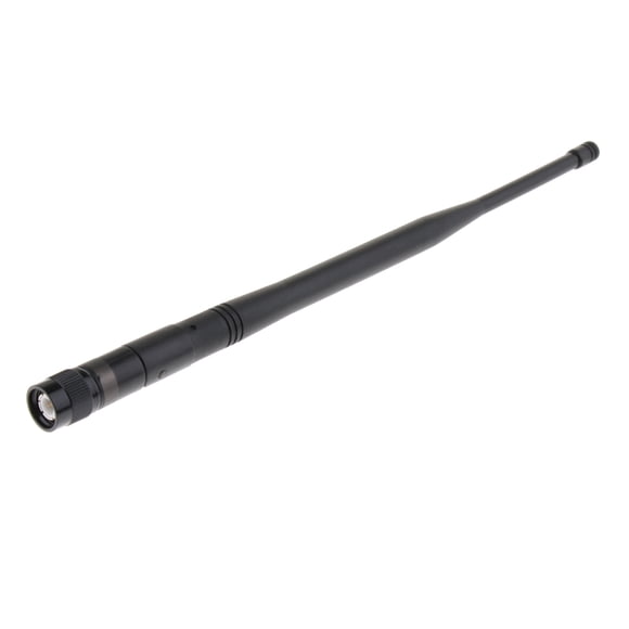 Micrófono de plástico duradero Ganancia Antena Conector de micrófono Línea de señal Parte Negro TNC255-U Yuyangstore Antena de micrófono