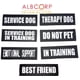thumbnail image 4 of Albcorp Parches reflectantes para perros con respaldo de gancho para chalecos de animales de servicio/arneses grandes (6 x 2) pulgadas), 4 of 5