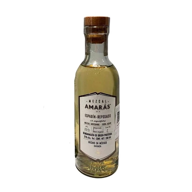 Paquete de 3 Mezcal Amarás Reposado Espadín 200 ml Amarás