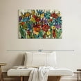 thumbnail image 2 of Elephant Stock Confetti Floral Wall Art - Horizontal Canvas Wall Art - Living Room Wall Decor - Floral And Botanical Canvas - Green And Red Decor By Silvia Vassileva - 39" x 26", 2 of 8