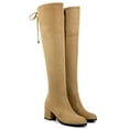 thumbnail image 2 of Ferwind Women's Over-the-Knee Boots Slouch Micro Suede Adult Camel  9, 2 of 4