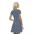 thumbnail image 2 of Women’s A Line Dolphin Summer Dress, Retro Triangle Arrangement, Cross Wrap V Neck, 6 Sizes, by Ambesonne, 2 of 2