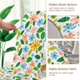 thumbnail image 5 of Yayeee 2 Pack Dining Chair Covers Stretch Parson Chairs Slipcovers Seat Protector, Retro Blue Floral, 5 of 6